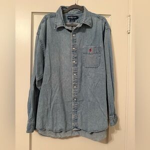 Ralph Lauren “THE BIG SHIRT” Light Blue Denim Shirt